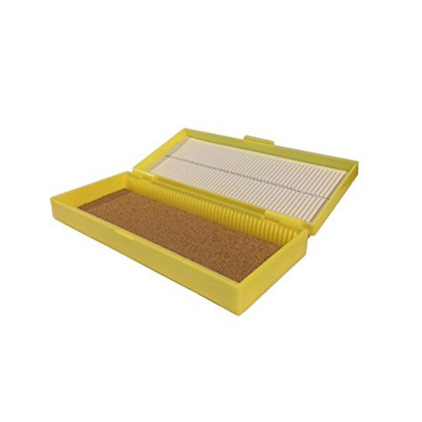 Slide Storage Box, yellow